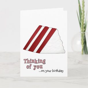 Tarjeta de cumpleaños Red Velvet Cake