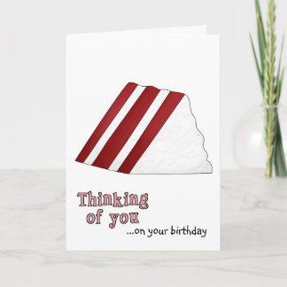 Tarjeta de cumpleaños Red Velvet Cake