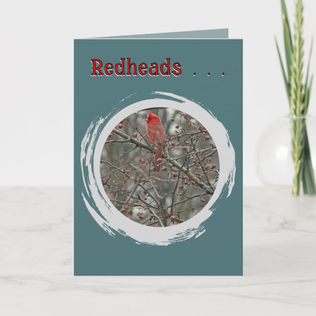 TARJETA DE CUMPLEAÑOS "REDHEADS" (Anverso)