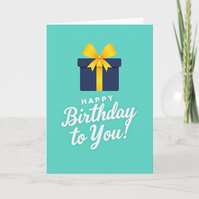 Tarjeta de cumpleaños regalo de la Marina (Anverso)