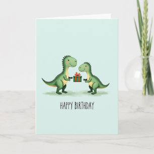 Tarjeta de cumpleaños regalo de lagarto