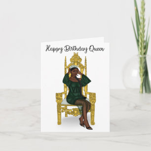 Tarjeta de cumpleaños Reina