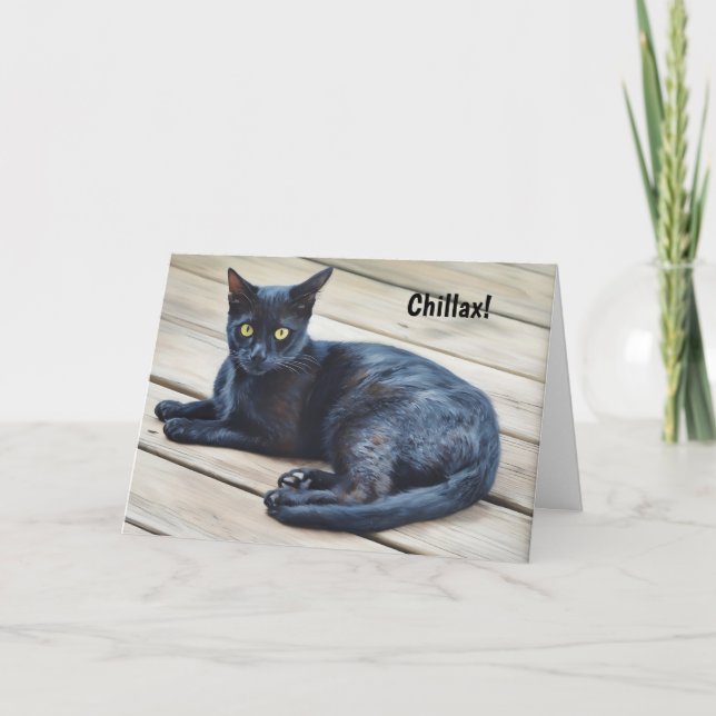 Tarjeta de cumpleaños Relax y Diversión para el Ga (Anverso)