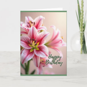 Tarjeta de cumpleaños Resplendent Bloom