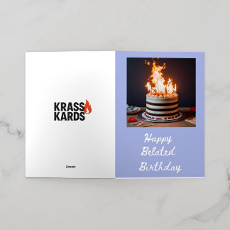 Tarjeta de cumpleaños retrasada