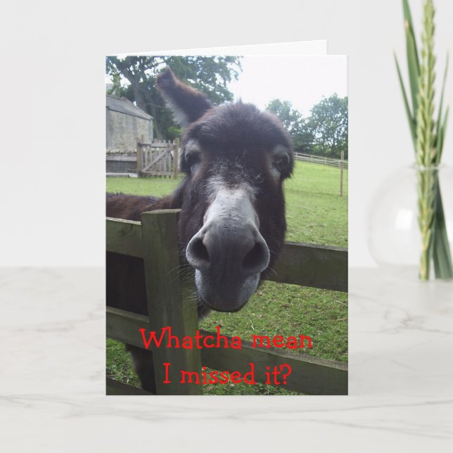 Tarjeta de cumpleaños retrasada (Anverso)