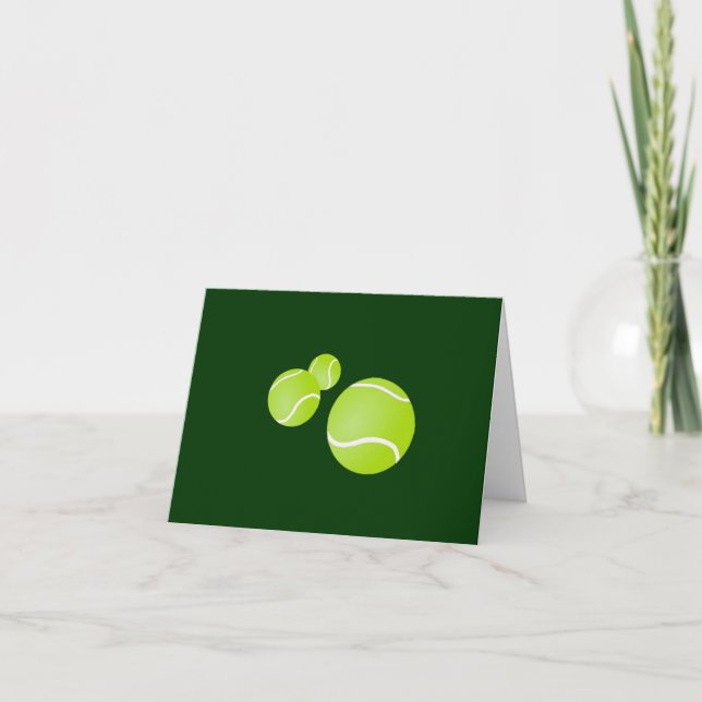 Tarjeta de cumpleaños retrasada de tenis (Anverso)
