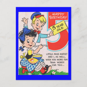 Tarjeta de cumpleaños Retro 5