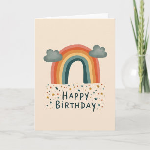 Tarjeta de cumpleaños Retro Arc