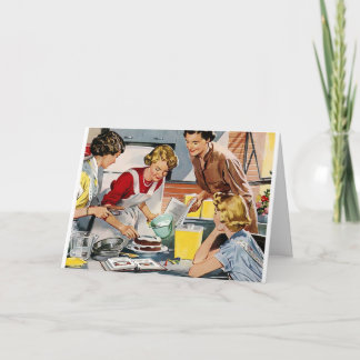 Tarjeta de cumpleaños retro feliz