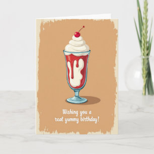 Tarjeta de cumpleaños Retro Treat