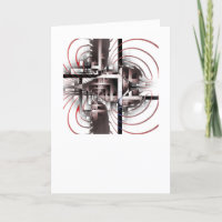 Tarjeta de cumpleaños revisada en matriz