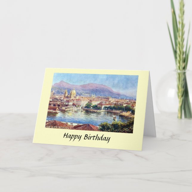 Tarjeta de cumpleaños - Río de Janeiro, Brasil (Anverso)