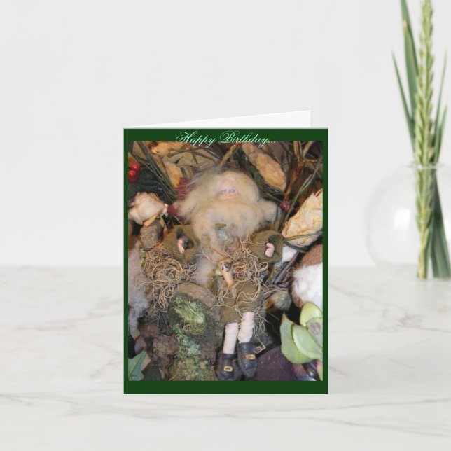 Tarjeta de cumpleaños Rip Van Winkle (Anverso)