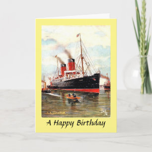 Tarjeta de cumpleaños - RMS Lucania