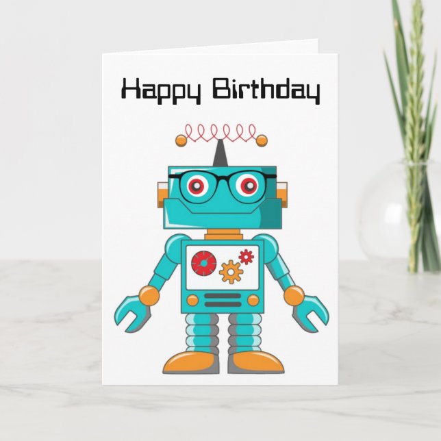 Tarjeta de cumpleaños - Robo inteligente (Anverso)