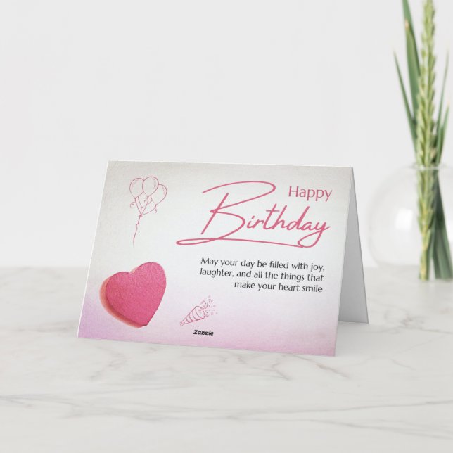 Tarjeta de cumpleaños roja divertida para mujer (Reverso)