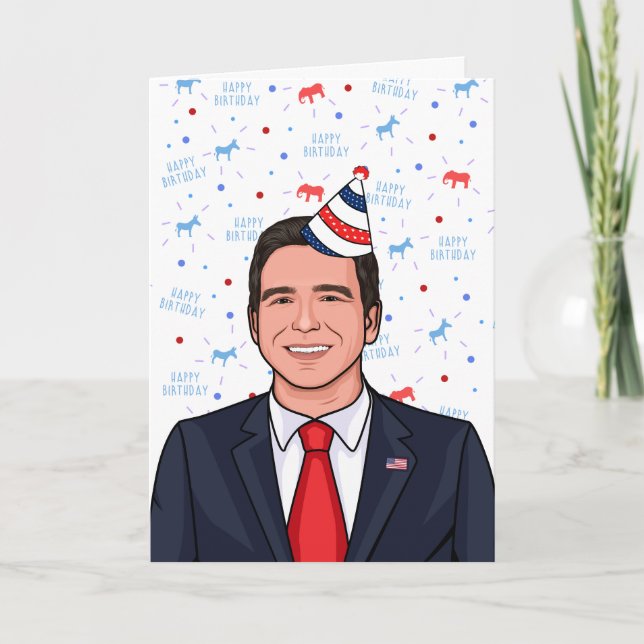 Tarjeta de cumpleaños Ron DeSantis (Anverso)