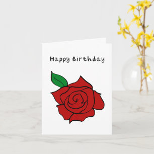 Tarjeta de cumpleaños Rosa