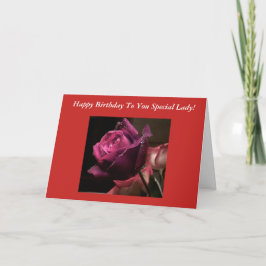 Tarjeta de cumpleaños Rosa