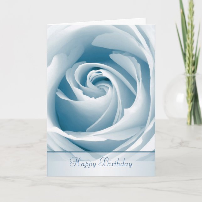 Tarjeta de cumpleaños rosa azul (Anverso)