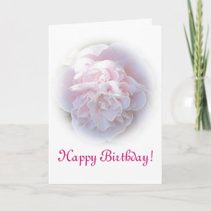 Tarjeta de cumpleaños Rosa Camelia
