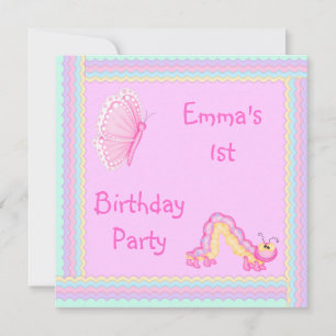 tarjeta de cumpleaños rosa con cinta arco iris