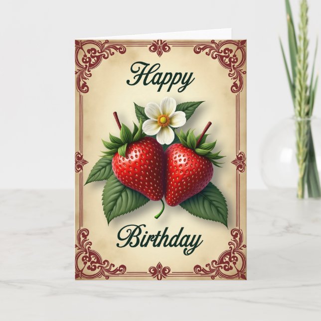 Tarjeta de cumpleaños Ruby Berry (Anverso)