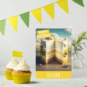 Tarjeta de cumpleaños rústica rural