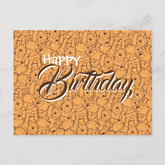 tarjeta de cumpleaños saludo Wenny el pooh 