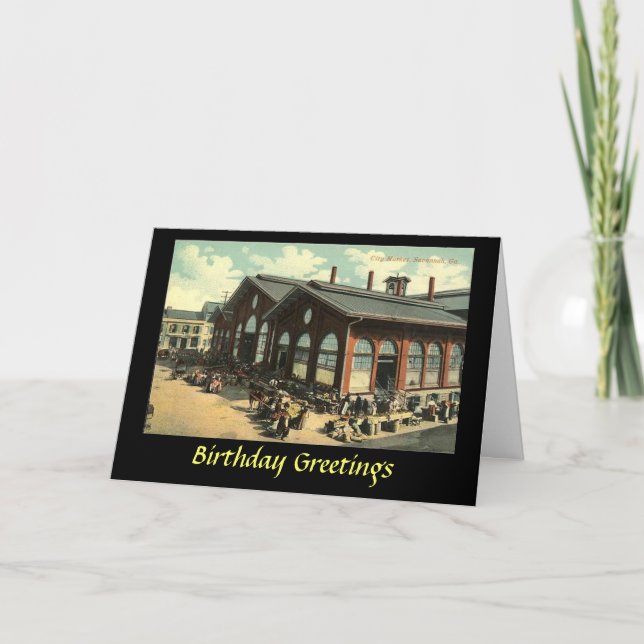 Tarjeta de cumpleaños - Savannah, Georgia (Anverso)