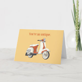 Tarjeta de cumpleaños Scooter
