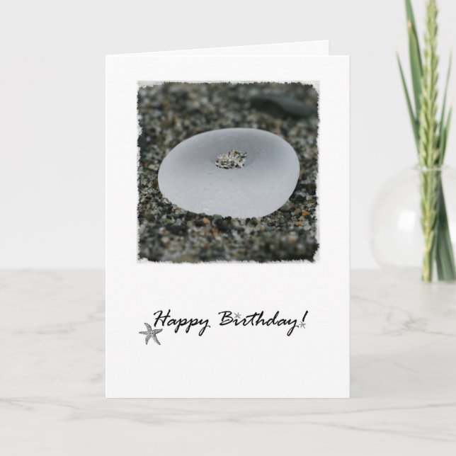 Tarjeta de cumpleaños Sea Glass (Anverso)
