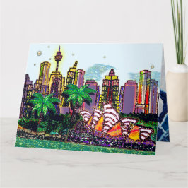 Tarjeta de cumpleaños | Sequin Art City Sydney Aus
