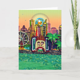 Tarjeta de cumpleaños Sequin Art | Parque de diver