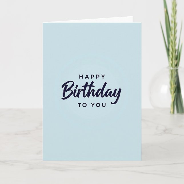 Tarjeta de cumpleaños serena (Anverso)