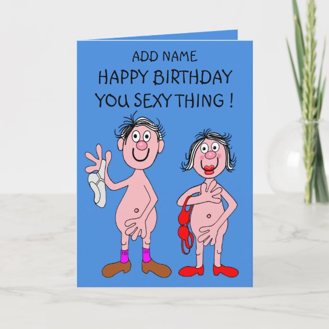 Tarjeta de cumpleaños sexy (Anverso)