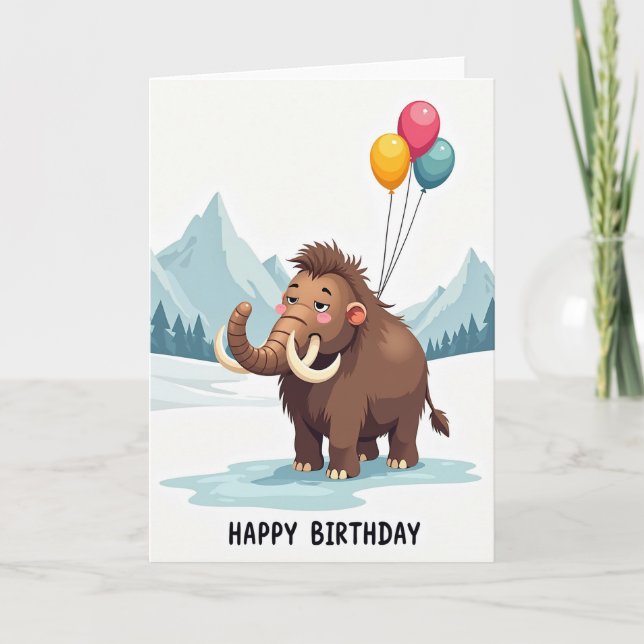Tarjeta de cumpleaños shaggy dulce (Anverso)