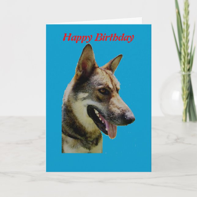 Tarjeta de cumpleaños Shepard de Alemania (Anverso)