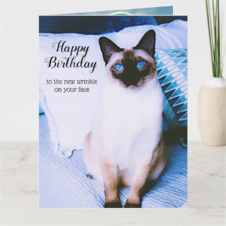Tarjeta de cumpleaños siamesa