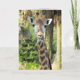 Tarjeta de cumpleaños Silly Giraffe (para niños)
