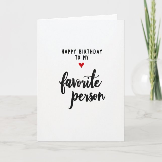 Tarjeta de cumpleaños simple (Anverso)