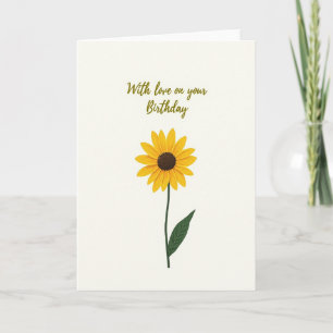 Tarjeta de cumpleaños Simple Bloom