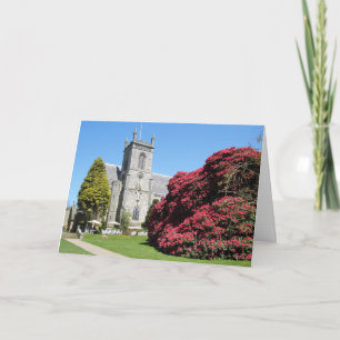 Tarjeta de cumpleaños simple y escénica