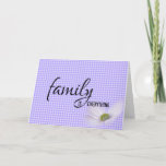 Tarjeta De Cumpleaños Sister In Law Purple Gingham<br><div class="desc">Cumpleaños de su cuñada sobre el patrón de gingham morado y blanco con flor de cosmos translúcida.</div>