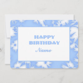 Tarjeta de cumpleaños Sky Blue Color Me Daisies