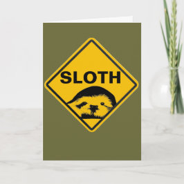 Tarjeta de cumpleaños Sloth