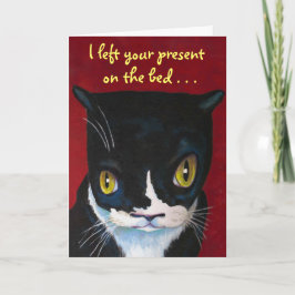Tarjeta de cumpleaños Snarky Kitty