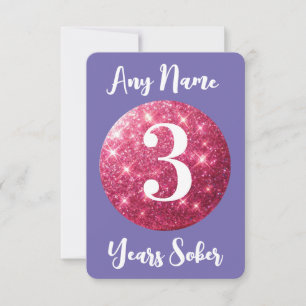 Tarjeta de cumpleaños Sober personalizada Cualquie