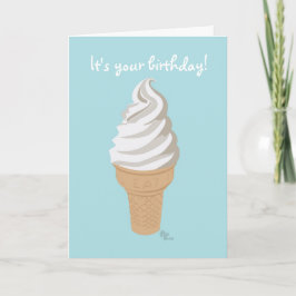 Tarjeta de cumpleaños Softy Cone